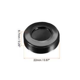 Rebower Carbon Brushes Holder Caps Plastic Cover Caps [for Motor Brushes] - 22mm OD/10.5mm ID/2 Pcs