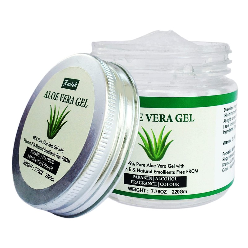 Raslok Aloe Vera Gel 100% Pure Natural Aloe Gel For
