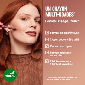 Revlon ColorStay Multi-Liner, Creamy Formula, Multiuse For Lips, Eyes & Face, Precision Brush for Easy Blending, 002 Dallying