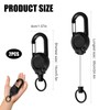 2-Pack Heavy Duty Retractable Badge Reels with Thick Steel Cord