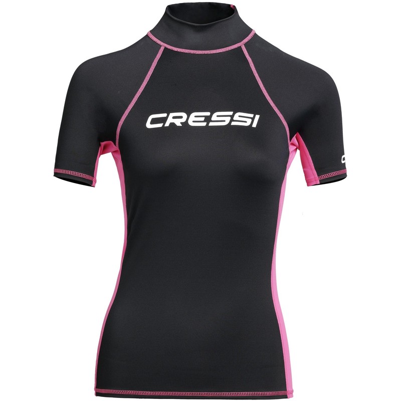 Cressi Women's Rash Guard, Black Pink, XS UK