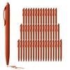 deegtran Pens Bulk, 50 Pack No Bleed Brown Click Pen,