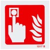 Caledonia Signs 11017B Fire Alarm Call Point Symbol Sign, Rigid