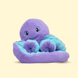 HUGIMALS Hugarounds Indigo the Octopus 2.5 lb Microwaveable Weighted Plush Neck & Shoulder Wrap | Soothing, Comforting Hugs for Self-Care & Relaxation | Unscented for Ages 2+