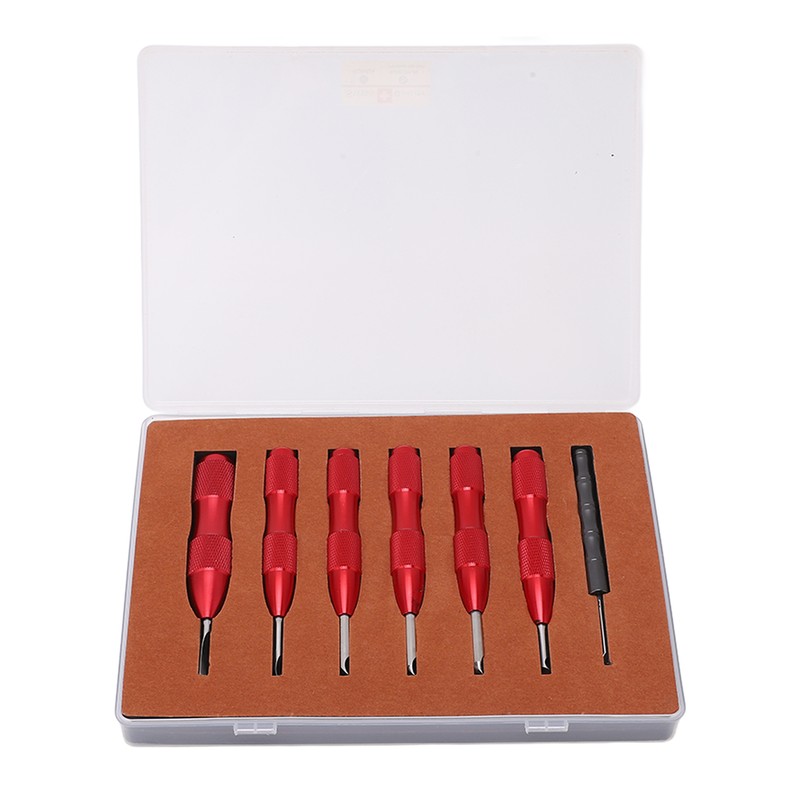 7 Pcs Watch Back Cover Opener Tool Multi Specification Aluminum