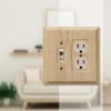 Amerelle Baker Single Toggle/Single Duplex Unfinished Wood Wallplate