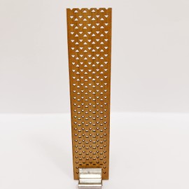 GDJIEDE DIY 5 Pack of 0.79 inch Width by 3.54 inch Height Wide Square Wood Wick Wooden Candle Wicks with Metal Base for Candle Making