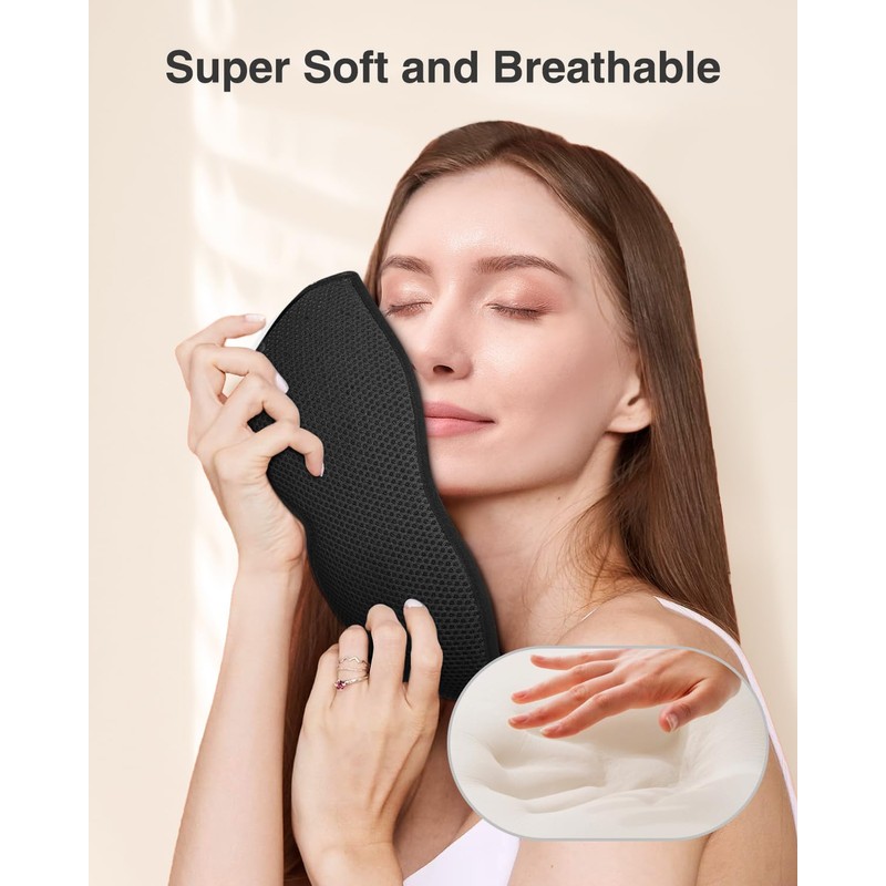 MABAO 2 Packs Sleep Mask for Side Sleeper, Eye Mask