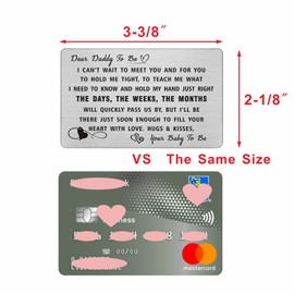 DEGASKEN Daddy To Be Gifts, First Time Dad Gifts for New Dad Fathers Day, I Can't Wait To Meet You Cards for Him Christmas