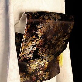 Japanese Women's Kimono Taikoor Box Knot Obi Belt 4 Pieces Vintage Jacquard Cotton Waistband Yukata Robe Accessories, Box-07