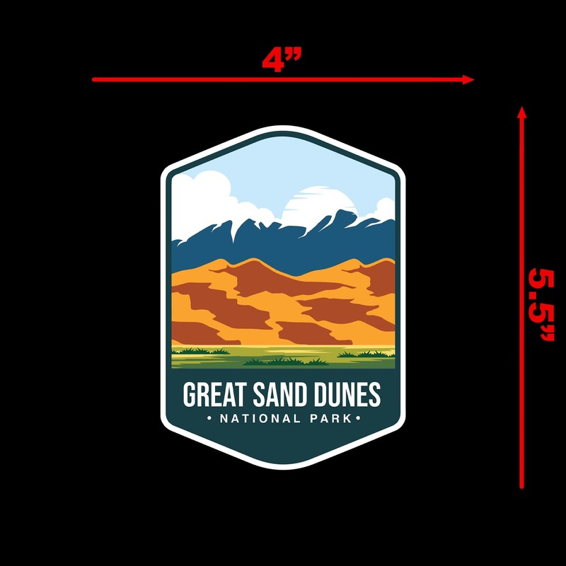 Great Sand Dunes National Park Sticker Decal Notebook Car Laptop
