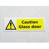 Caution Glass Door Warning Sticker Waterproof Outdoor Vinyl Sticker 150