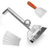 HUOYANSHE Grill Scraper Heavy Duty Griddle Scraper Set with Replacement
