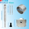 3-1/2" Concrete Hole Saw, 90mm Tungsten Steel Core Bit for