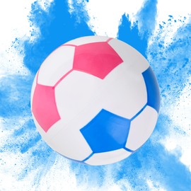 14cm Gender Reveal Party Football with Powder, Boy or Girl Reveal Party Game Prop，100% Eco-Friendly Gender Reveal Ideas (Blue)