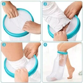 SuperConfort Protector De Yeso Adulto Ducha Para Pierna  Corta Y Larga