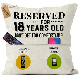 Kies®GIFT(Double-Sided) 18th Birthday Gifts for Girls Birthday Gifts for Boys Customised Gift Pillow Covers 45 X 45 Cm Sister Gift Happy Birthday Ladies Gifts Ideas Friendship Gifts for Women