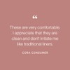 Cora Period Liners | 100% Organic Cotton Topsheet | Ultra