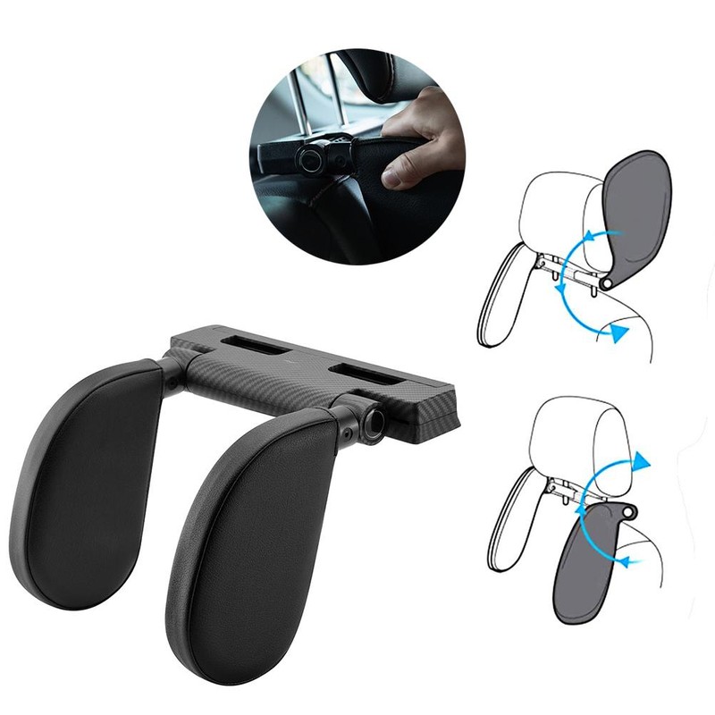 Car Seat Headrest Pillow U Shaped Adjustable Sleeping Travel Car