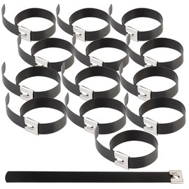 AGT Balcony Railing Bracket: Set of 14 Stainless Steel Mounting Ties for Attaching a Solar Panel (Solar Panel Holder Railing, Solar Panel Attachment Balcony)