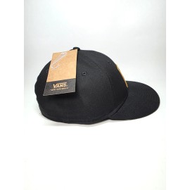 VANS New Vans Off The Wall LOW CROWN Men's Snapback Cap (Black) Skateboard Hat