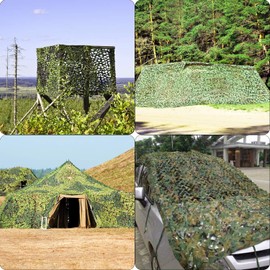 TUPARKA 2 x 3 m Woodland Oxford Fabric Green Net for Camping Military Hunting Shooting Hiding Place Garden Decoration