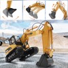 fisca Remote Control Excavator RC Construction Vehicles 15 Channel 2.4G