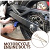 BUGUUYO 4pcs Motorcycle Engine Mounting Bolts Set 110mm Horizontal Engine