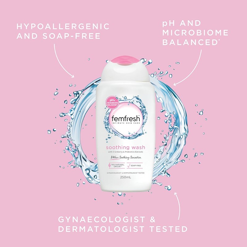 Femfresh Soothing Intimate Wash 250ml - With Cranberry & Probiotic