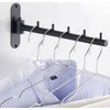 Clothes Hanger Rack Swing Arm, Folding Wall Mounted Clothes Hanger