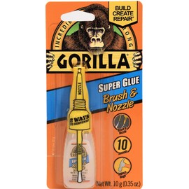 Gorilla Super Glue Brush & Nozzle, 10 g