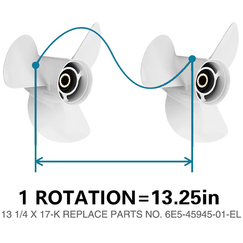 Qiclear Marine 13 1/4 x 17-K | 6E5-45945-01-EL Upgrade Aluminum