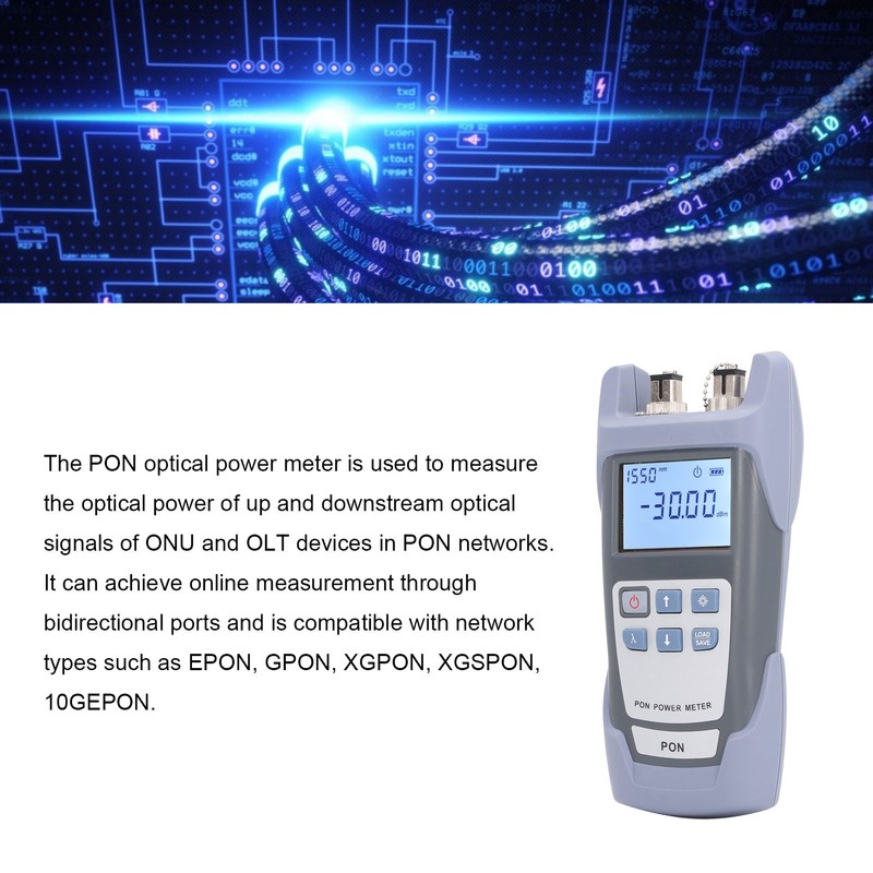 Optical Fiber Power Meter Handheld High Accuracy PON Power Meter