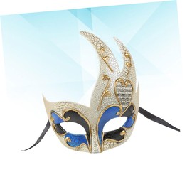 Totority 2pcs Masquerade Mask for Men Masquerade Ball Masks Venice Flame Design Party Supplies for Carnival Banquet