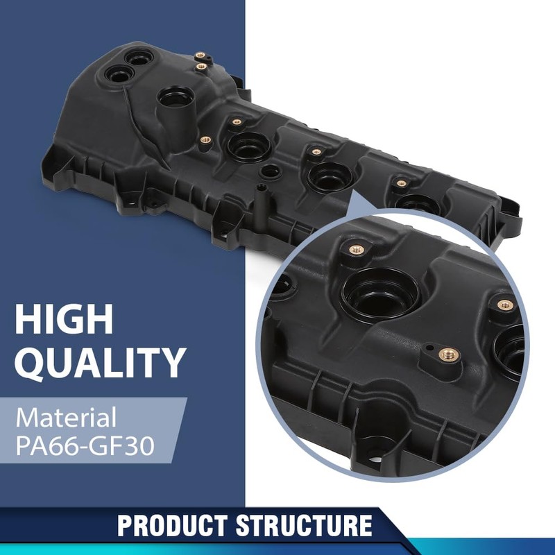 PIT66 Engine Valve Covers Set Compatible with 2011-2018 Ford Edge