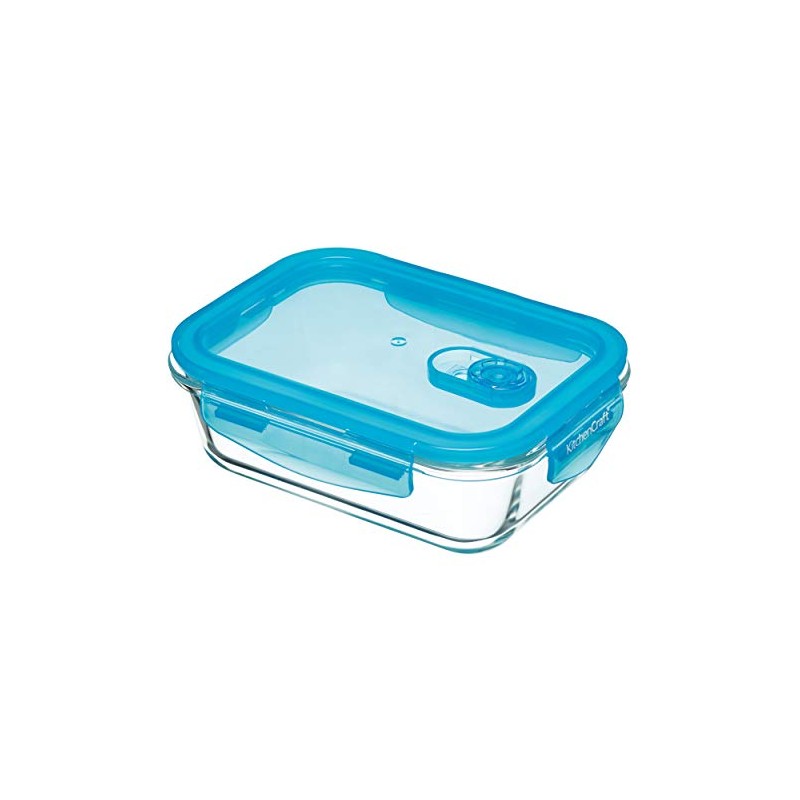 KitchenCraft Pure Seal Airtight Leak Proof Glass Food Storage Container/Oven