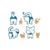 Cat Butt Cookie Cutter Set - Cat Licking Butthole- 3D