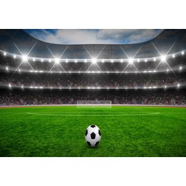 Fmarui Soccer Field Backdrop 10x8ft Sport Stadium Adults Man Boy Birthday Party Football Match Wall Decorations Photo Shoot Props