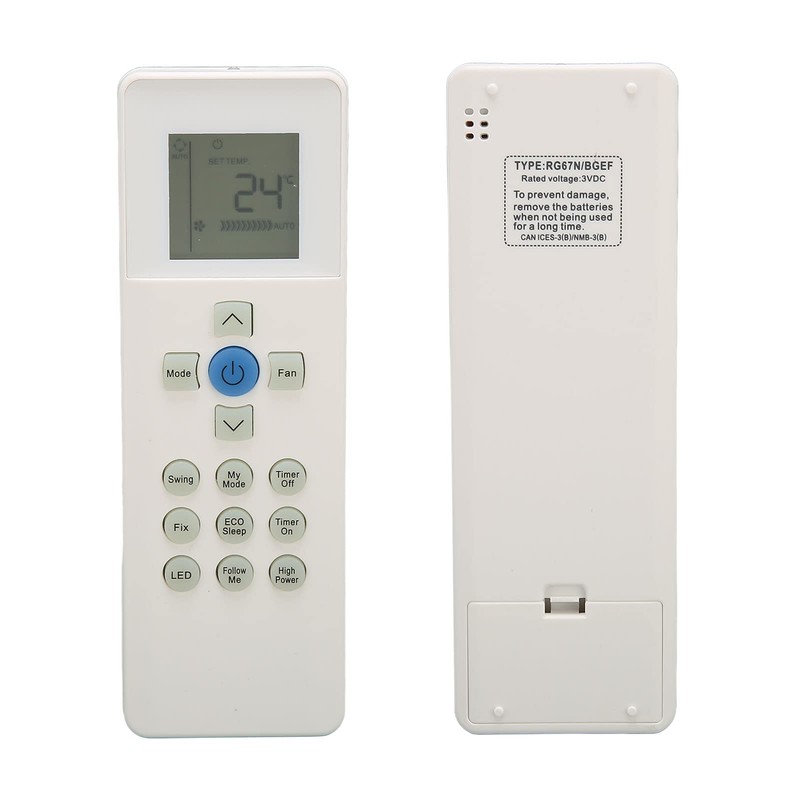 Bewinner Air Conditioning Remote Control for Carrier RG67N BGEF RG67V