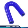 PIT66 Blue Silicone Radiator Hose Kit Compatible with Honda/Acura Integra