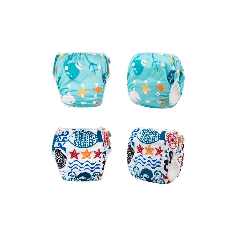 Alvababy, Pañales De Natación, 2 Unidades, Reutilizables
