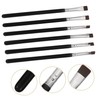 Healvian 6Pcs Flat Eyeliner Brushes Durable Eye Makeup Tools for