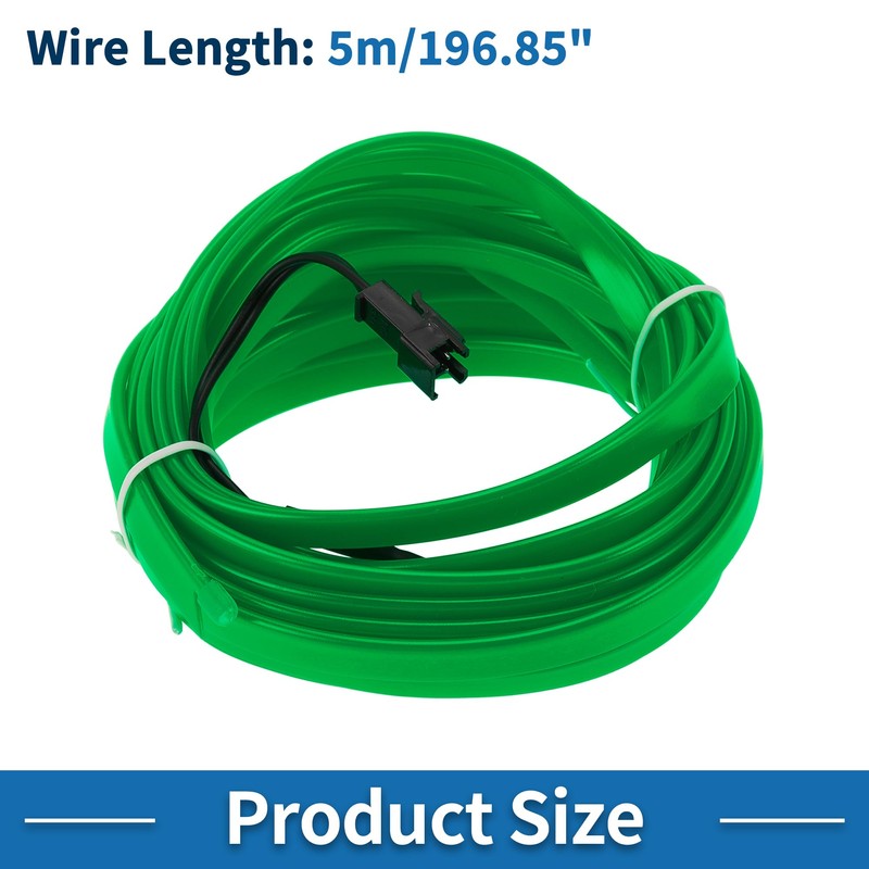 A ABSOPRO 5m EL Wire Cable LED Glow String Light