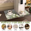Coffee Bar Mat, Coffee Placemats Set of 2, Linen Coffee