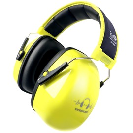 SAFEBUILDER Ear Protection Noise Cancelling Ear muffs for Shooting SNR 32dB Noise Reduction Headphones Adjustable Hearing Protection Sound Proof for Working Mowing (Yellow)