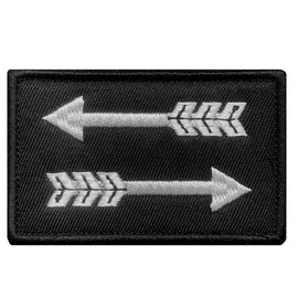 Antrix Tactical Right or Left Arrow Patch, Funny Arrow Patches with Hook and Loop Backing for Military Clothes Clothing Caps Jeans Jackets Backpacks Vest - 3.15x2