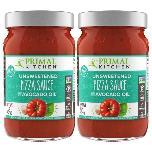 Primal Kitchen Unsweetened Red Pizza Sauce, Made With Avocado Oil - Two Pack