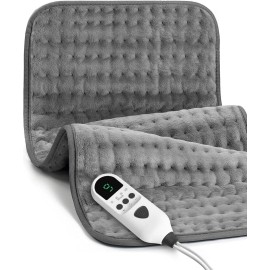 Unbranded 12x24" Heating Pad for Back, Neck & Shoulders, Moist & Dry Heat Therapy for Pain