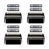 Replacement Shaver Heads Compatible with BaByliss Foil Shaver (Black/4)