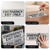 Anobell Emergency Exit Only Signs 4 Pack Self Adhesive Aluminum